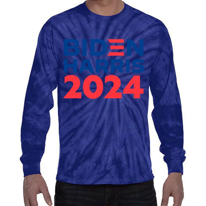 Biden Harris 2024 Tie-Dye Long Sleeve Shirt