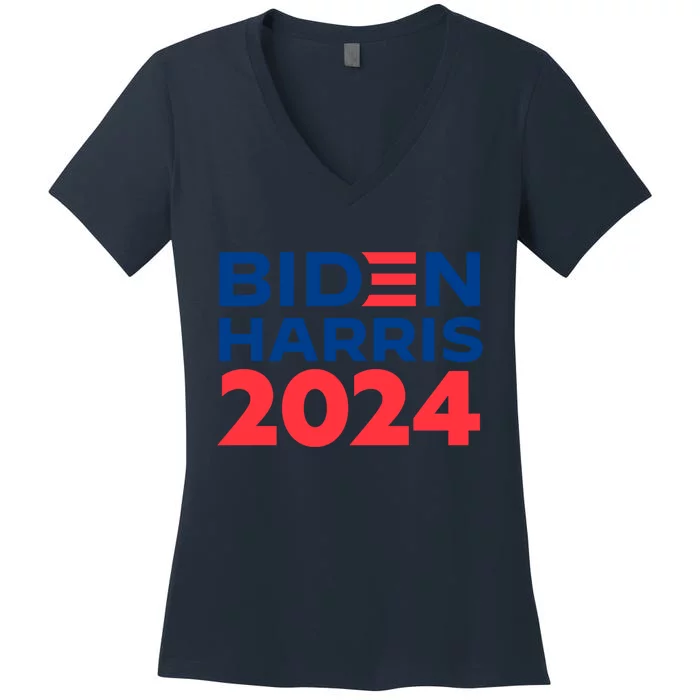 Biden Harris 2024 Women's V-Neck T-Shirt