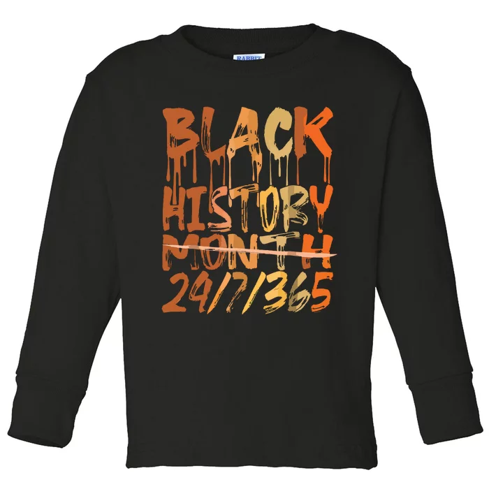 Black History 247365 Black History Month Toddler Long Sleeve Shirt