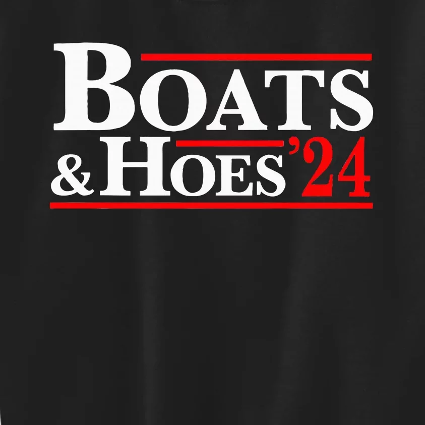 Boats & Hoes 24 Vintage Logo Kids Sweatshirt