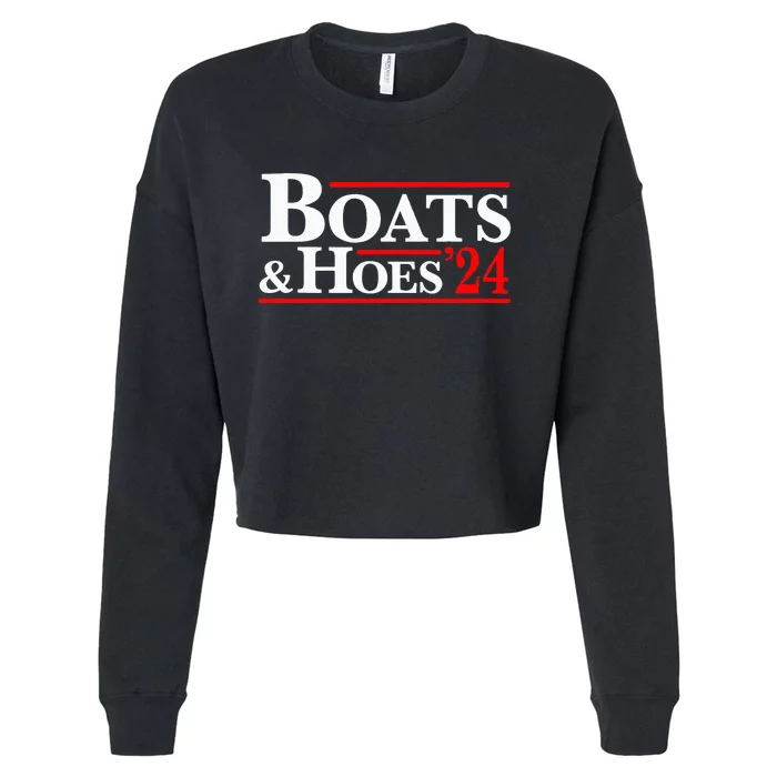 Boats & Hoes 24 Vintage Cropped Pullover Crew