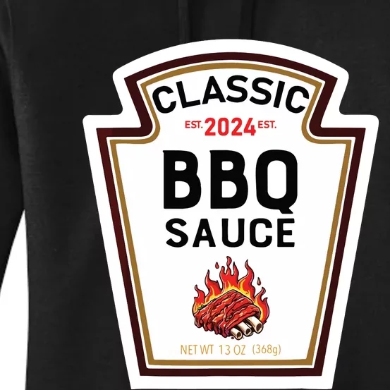 Bbq Halloween 2024 Costume Sauce Group Condiment Women's Pullover Hoodie