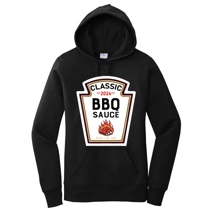 Bbq Halloween 2024 Costume Sauce Group Condiment Women's Pullover Hoodie