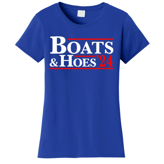 Boats & Hoes 24 Vintage Logo For Your Step Brothers Women's T-Shirt