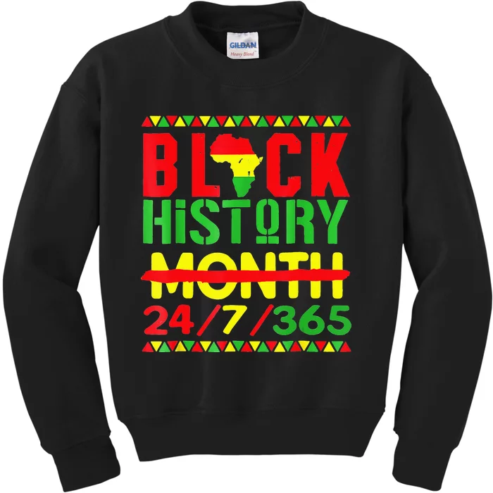 Black History 247365  Black History Month Pride Kids Sweatshirt