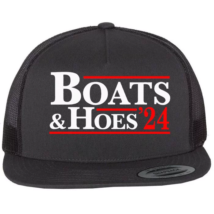 Boats & Hoes 24 Vintage Flat Bill Trucker Hat