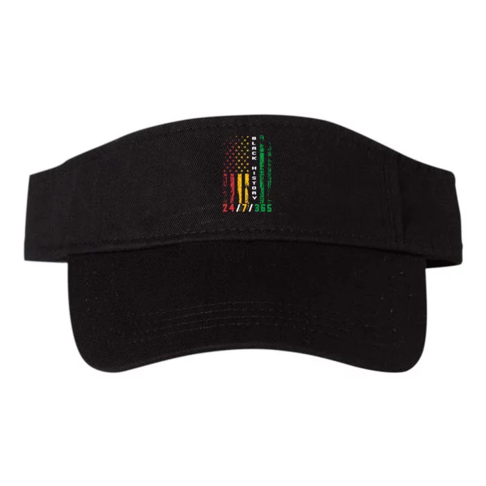 Black History 247365 African American Flag African Valucap Bio-Washed Visor