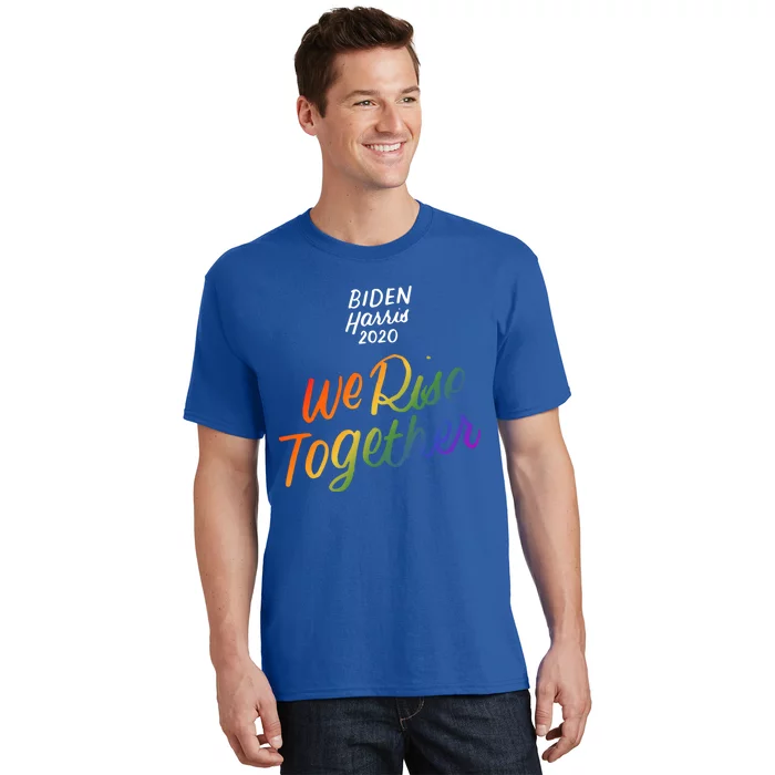 Biden Harris 2020 Joe Kamala Lgbt We Rise Together Equality Meaningful Gift T-Shirt