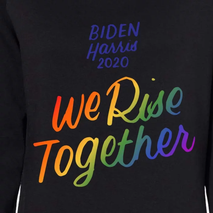 Biden Harris 2020 Joe Kamala Lgbt We Rise Together Equality Gift Womens California Wash Sweatshirt