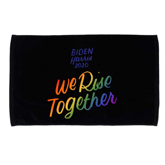 Biden Harris 2020 Joe Kamala Lgbt We Rise Together Equality Gift Microfiber Hand Towel