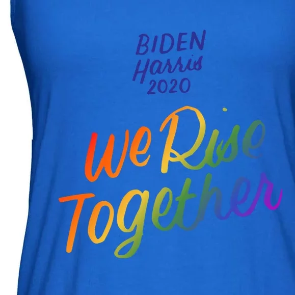 Biden Harris 2020 Joe Kamala Lgbt We Rise Together Equality Gift Ladies Essential Flowy Tank