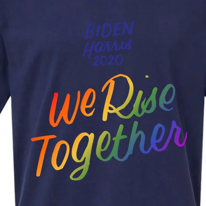 Biden Harris 2020 Joe Kamala Lgbt We Rise Together Equality Gift Sueded Cloud Jersey T-Shirt