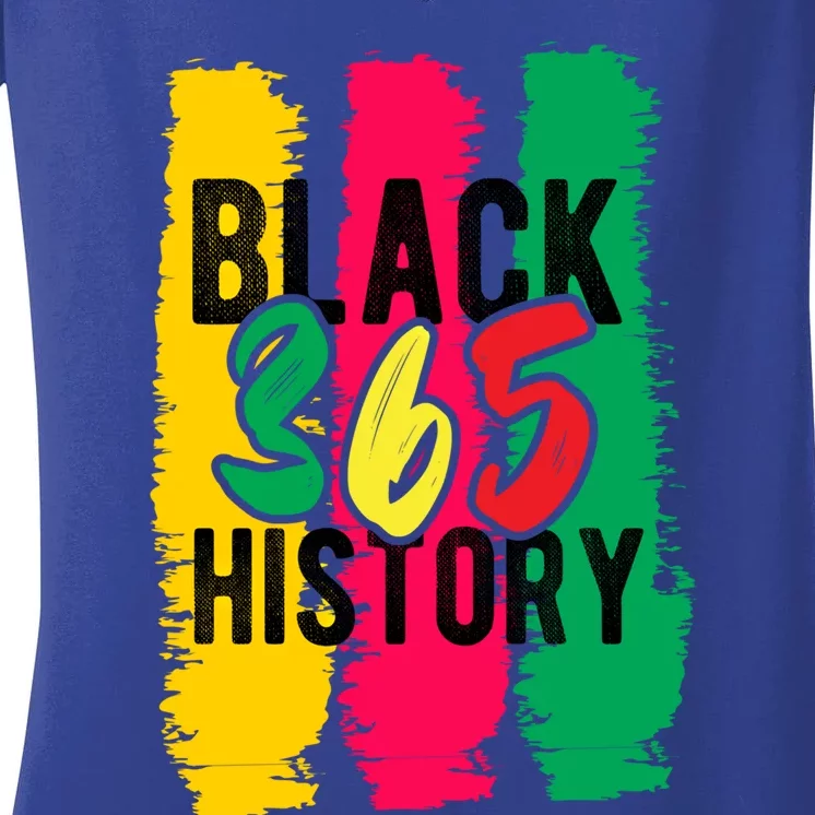 Black History 365 Gift Women's V-Neck T-Shirt