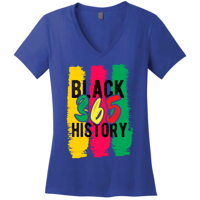 Black History 365 Gift Women's V-Neck T-Shirt