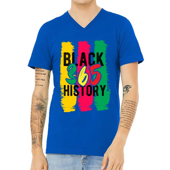 Black History 365 Cute Gift V-Neck T-Shirt