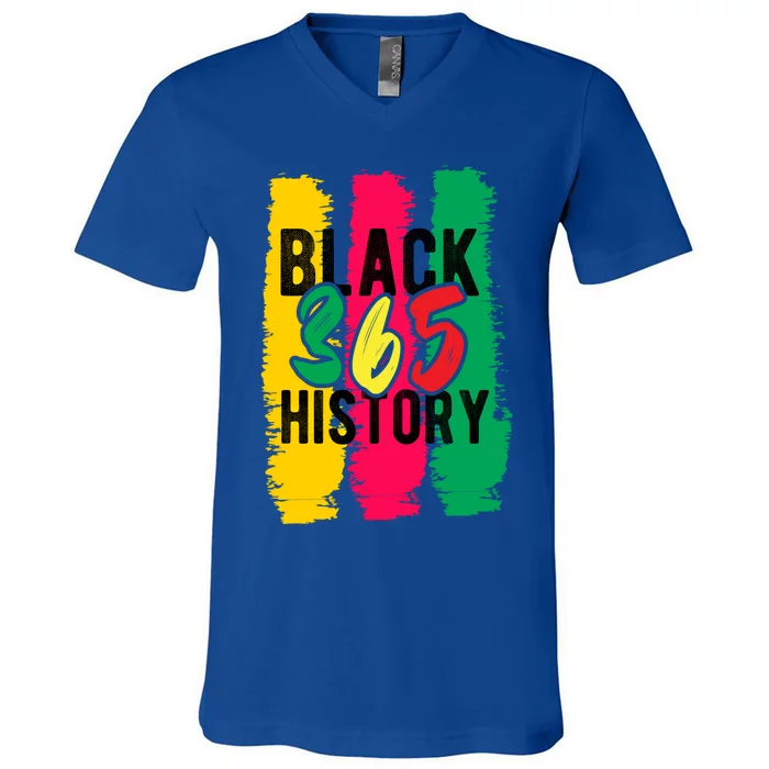 Black History 365 Cute Gift V-Neck T-Shirt