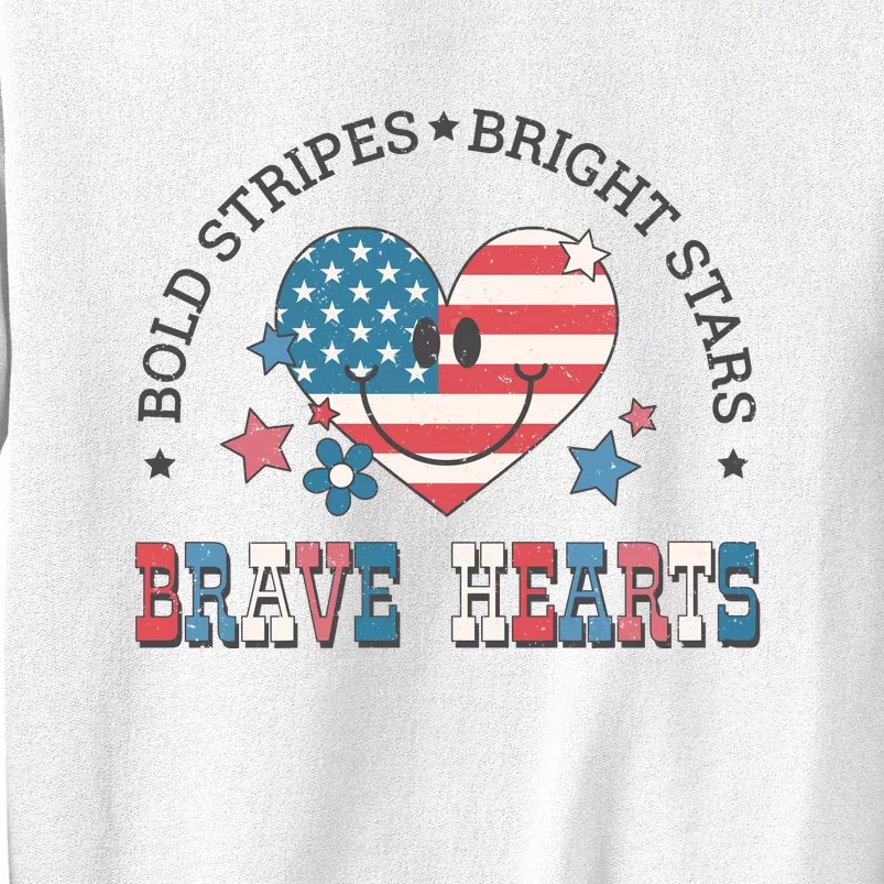 Brave Hearts 4th Of July Sweatshirt