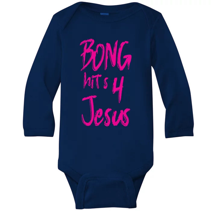 Bong Hits 4 Jesus Baby Long Sleeve Bodysuit