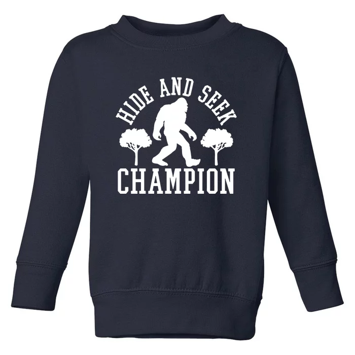 Bigfoot Hide And Seek Champion Toddler Sweatshirt