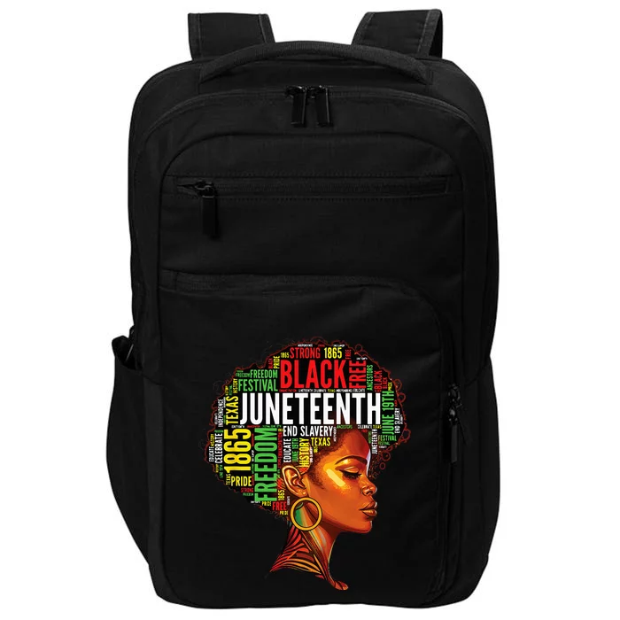 Black History Afro Queen Melanin Rd Art Juneteenth Impact Tech Backpack