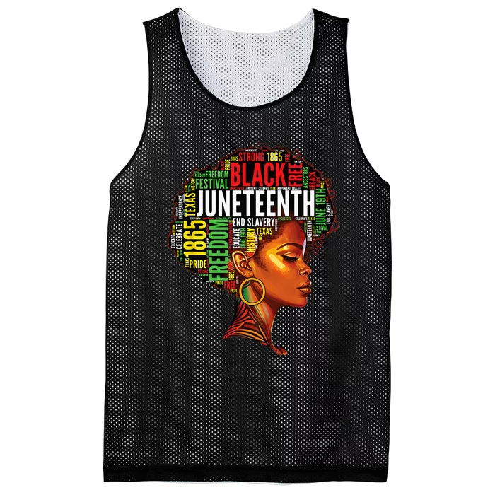 Black History Afro Queen Melanin Rd Art Juneteenth Mesh Reversible Basketball Jersey Tank