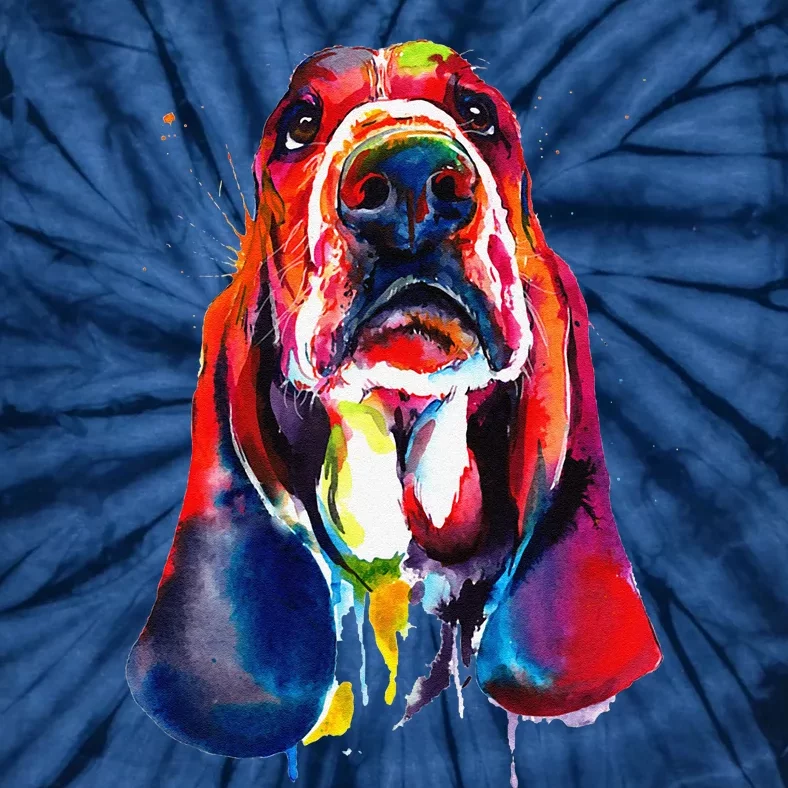 Basset Hound Artistic Funny Dog Cute Sweet Gift Birthday Tie-Dye T-Shirt