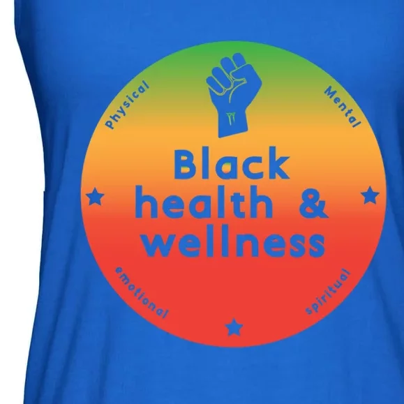 Black Health And Wellness Matters Black History Month Gift Ladies Essential Flowy Tank