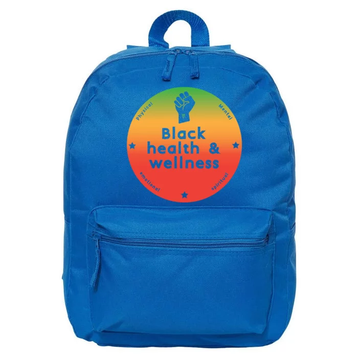 Black Health And Wellness Matters Black History Month Gift 16 in Basic Backpack