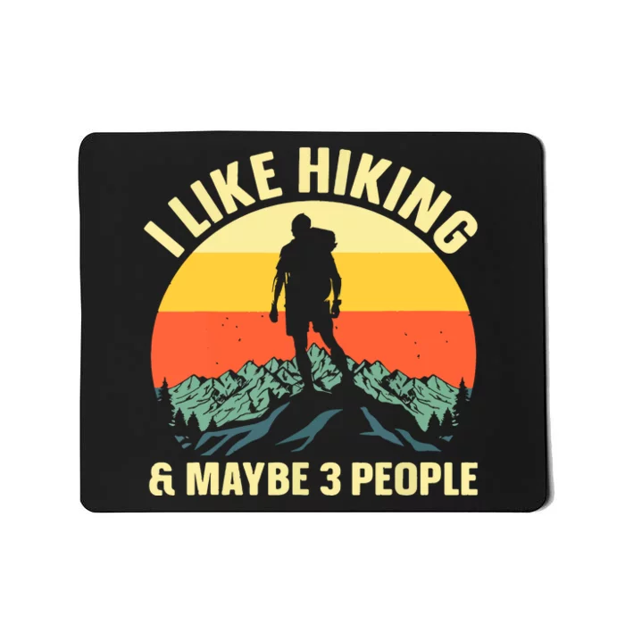 Best Hiking Art Mountaineer Hike Gear Vintage Hiking Gift Mousepad