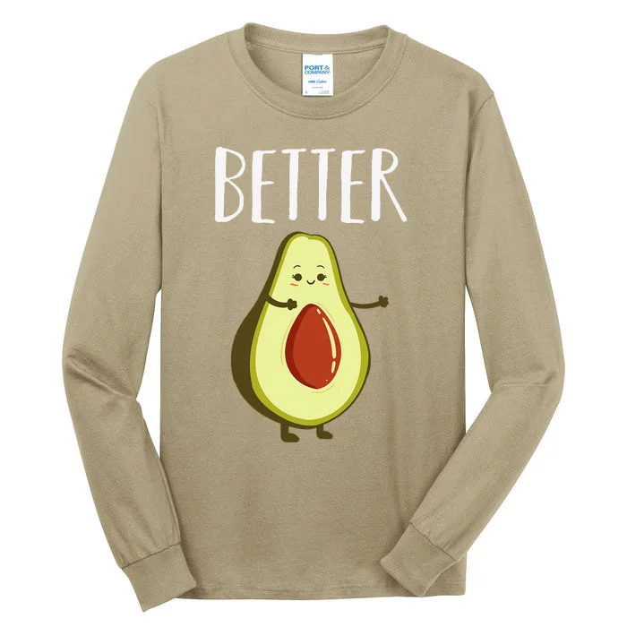 Better Half Avocado Matching Couple Valentine's Day Wedding Tall Long Sleeve T-Shirt