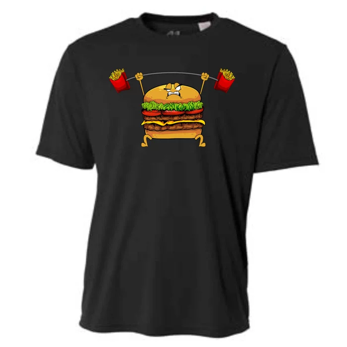 Best Hamburger Art Cheeseburger Fast Food Lovers Cooling Performance Crew T-Shirt