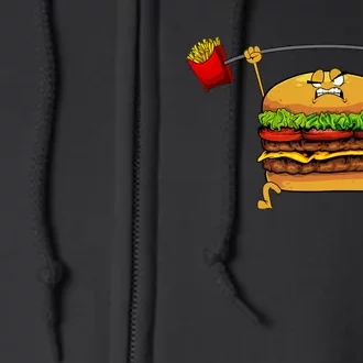 Best Hamburger Art Cheeseburger Fast Food Lovers Full Zip Hoodie