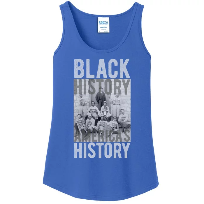 Black History America's History Historical Baseball Team Gift Ladies Essential Tank