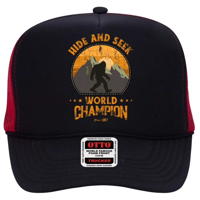 Bigfoot Hide And Seek Bigfoot Hide And Seek Champion High Crown Mesh Trucker Hat