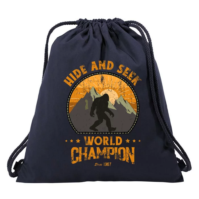 Bigfoot Hide And Seek Bigfoot Hide And Seek Champion Drawstring Bag