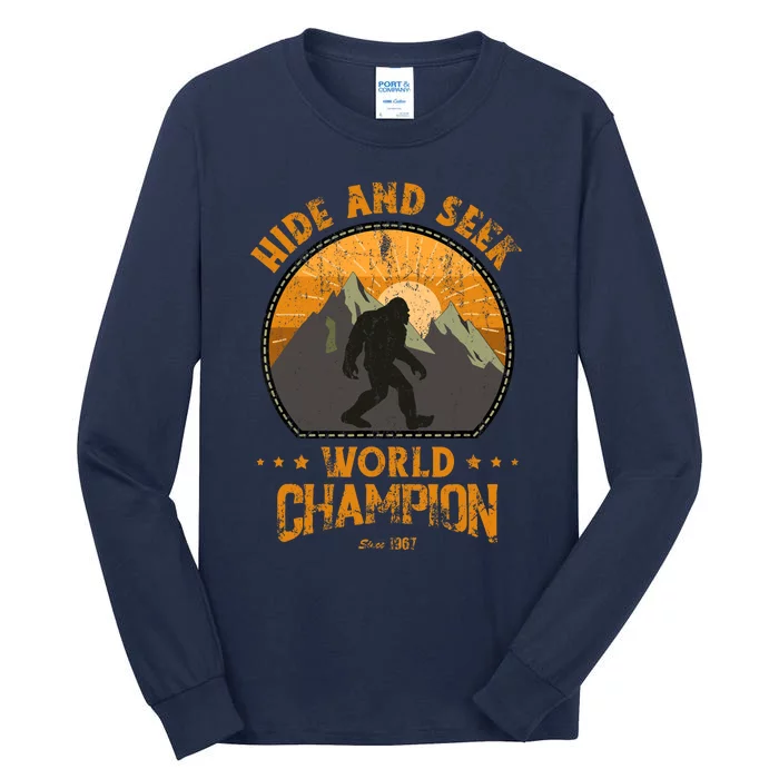 Bigfoot Hide And Seek Bigfoot Hide And Seek Champion Tall Long Sleeve T-Shirt