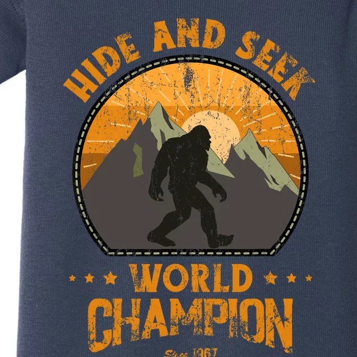 Bigfoot Hide And Seek Bigfoot Hide And Seek Champion Baby Bodysuit