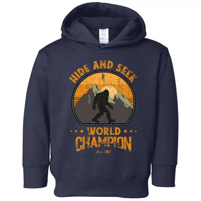 Bigfoot Hide And Seek Bigfoot Hide And Seek Champion Toddler Hoodie