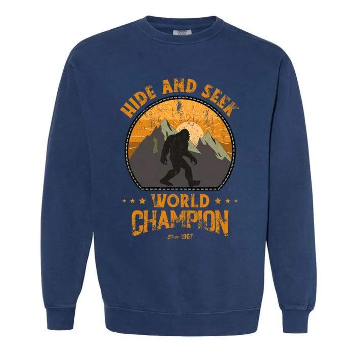 Bigfoot Hide And Seek Bigfoot Hide And Seek Champion Garment-Dyed Sweatshirt