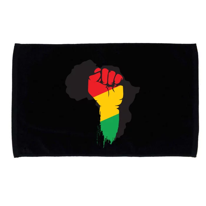 Black History African Maps Microfiber Hand Towel