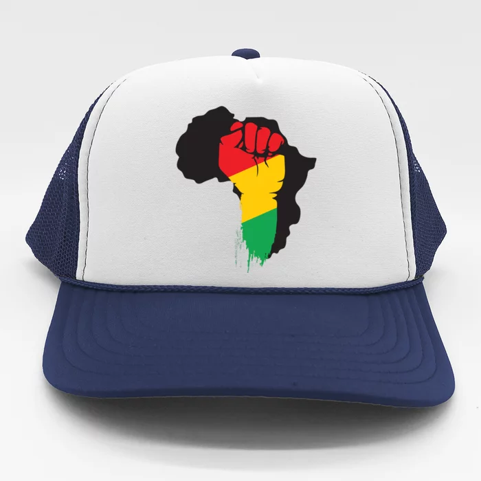 Black History African Maps Trucker Hat