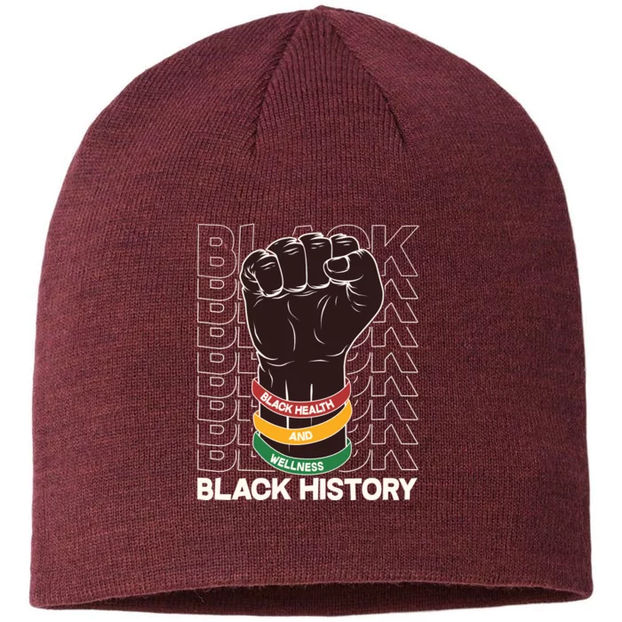 Black Health And Wellness Black History 8 1/2in Sustainable Knit Beanie