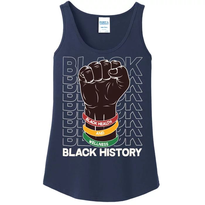 Black Health And Wellness Black History Ladies Essential Tank