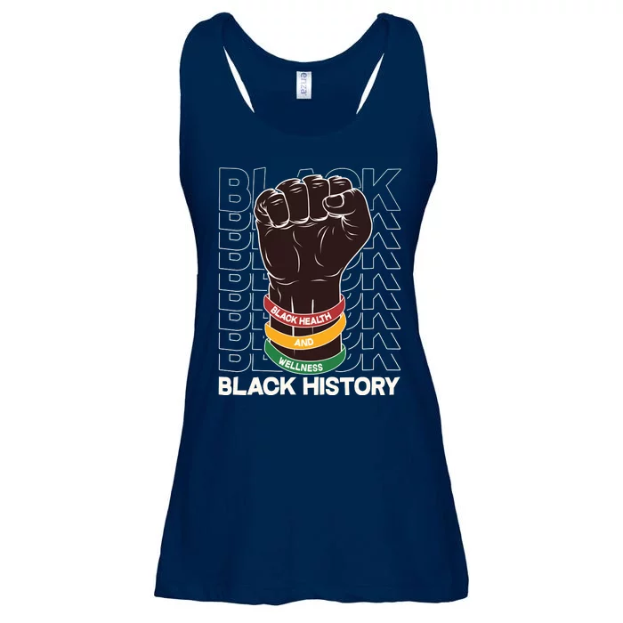 Black Health And Wellness Black History Ladies Essential Flowy Tank