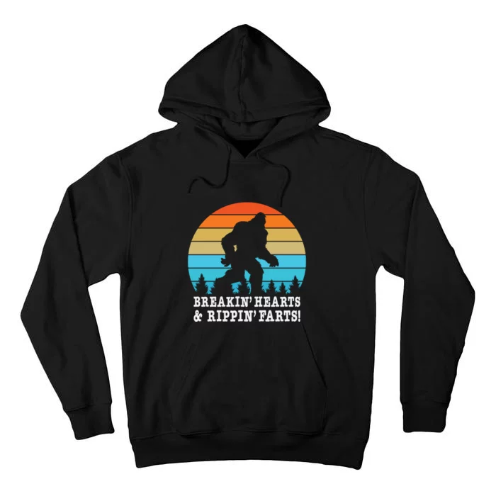 Breakin Hearts And Rippin Farts Bigfoot Tall Hoodie