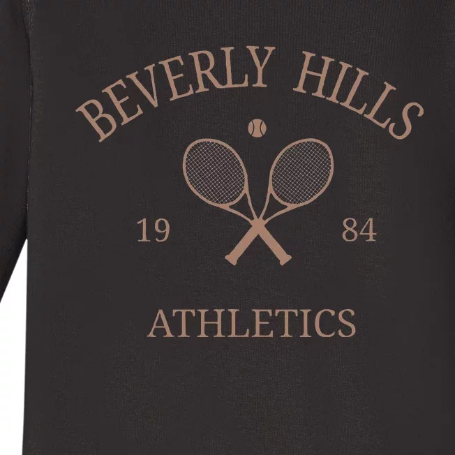 Beverly Hills Athletics California Tennis Club 90s Preppy Baby Long Sleeve Bodysuit