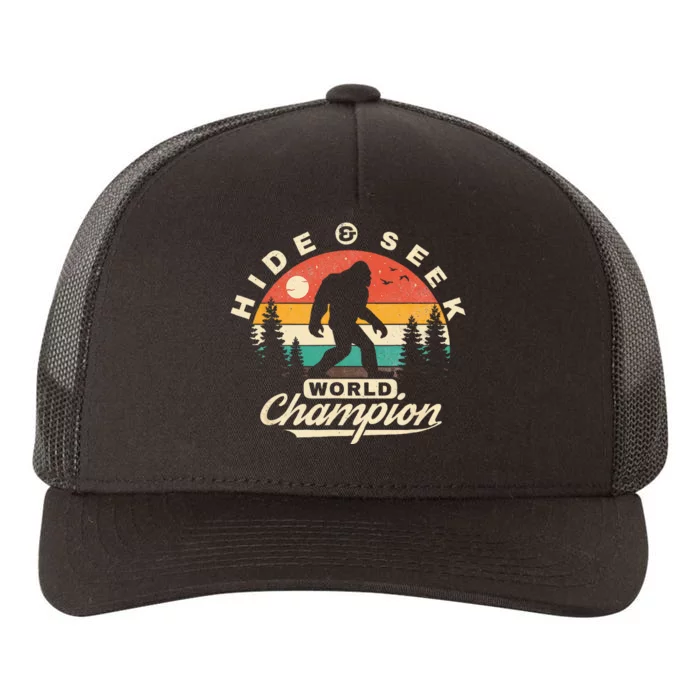 Bigfoot Hide And Seek World Champion Sasquatch Yupoong Adult 5-Panel Trucker Hat