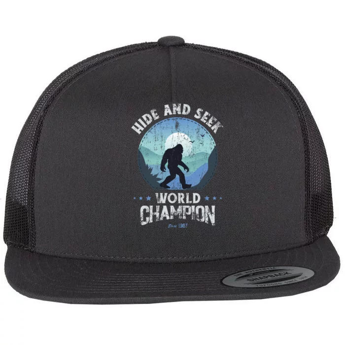 Bigfoot Hide And Seek Bigfoot Hide And Seek Champion Flat Bill Trucker Hat