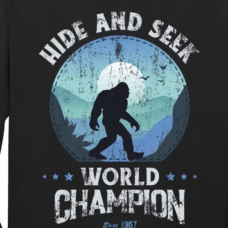 Bigfoot Hide And Seek Bigfoot Hide And Seek Champion Tall Long Sleeve T-Shirt