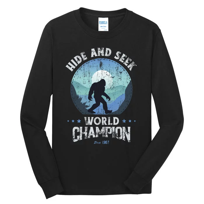 Bigfoot Hide And Seek Bigfoot Hide And Seek Champion Tall Long Sleeve T-Shirt